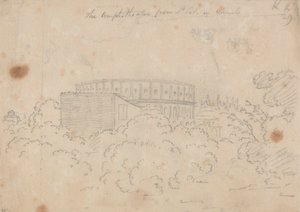Amfiteatr widziany z S. Pietro in Vinculo autorstwa John Robert Cozens