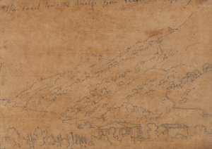 Wybrzeże w kierunku Amalfi z Vietri, 19 września autorstwa John Robert Cozens