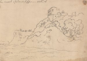 Wybrzeże Posillipo, 16 października autorstwa John Robert Cozens