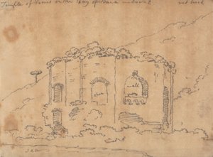 Świątynia Wenus w Zatoce Baia, 2 grudnia autorstwa John Robert Cozens