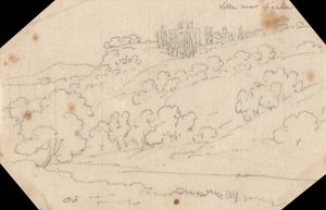 Willa niedaleko Sieny autorstwa John Robert Cozens