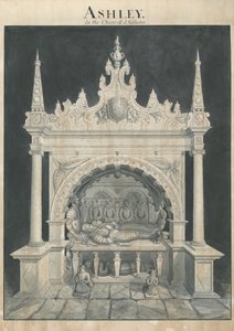 Ashley Church - Ashley Tomb : rysunek piórkiem i praniem, bd [?XIX w.] (rysunek)