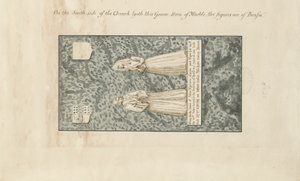Madeley Church - Nagrobek Johna Egertona: rysunek umyć piórem i tuszem, nd [XIX wiek]