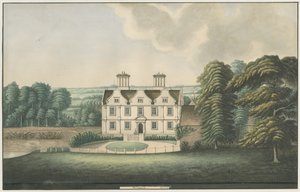 Pendeford Hall: malarstwo akwarela, nd [XIX w.]