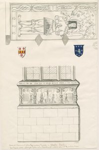 Kościół Uttoxeter - Pomnik Rodziny Kinnersleyów: rysunek piórkiem, bd [poł. XIX w.] (rysunek)