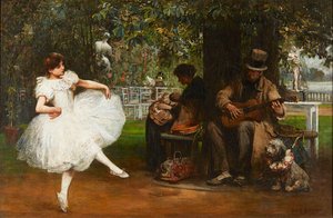 Stary Showman (olej na płótnie)