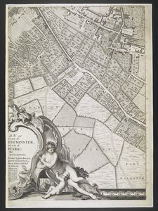Plan Londynu, część pól Lock,  Plan miast Londynu i Westminsteru oraz dzielnicy Southwark; : z sąsiednimi budynkami; Z rzeczywistej ankiety / wykonanej przez JOHN ROCQUE, Land-Surveyor i Grawerowane przez Johna Pine