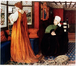 Julia i jej pielęgniarka autorstwa John Roddam Spencer Stanhope