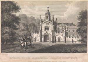 Wejście do Pałacu Arcybiskupiego w Bishopthorpe (wyd. IT Hinton); strona 34 (tom pierwszy)