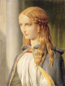 Cordelia Disinherited, 1850 olej na płótnie, detal 90710 autorstwa John Rogers Herbert