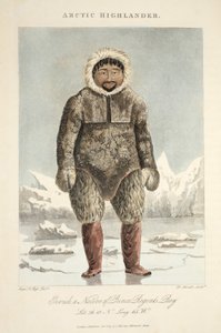Arktyczny góral, Ervick, mieszkaniec Zatoki Księcia Regenta, ilustracja z "Podróży odkrywczej...", 1819 r.