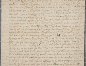 List od Johna Rowa, studenta w St Andrews, do jego wuja, 1691 autorstwa John Row
