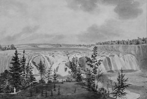 Cohoes Falls na rzece Mohawk w Nowym Jorku, .