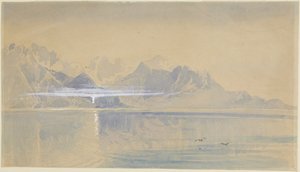 Wczesny poranek w Montreux autorstwa John Ruskin