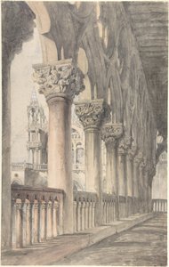 Loggia Pałacu Dożów w Wenecji autorstwa John Ruskin