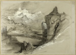 Krajobraz górski autorstwa John Ruskin