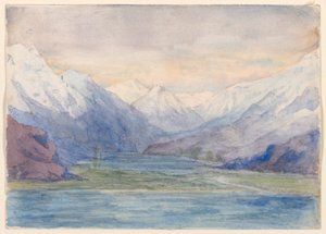 Krajobraz górski autorstwa John Ruskin