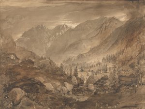 Krajobraz górski, Macugnaga autorstwa John Ruskin
