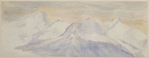 Ośnieżone Alpy autorstwa John Ruskin