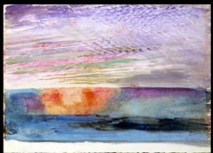 Zachód słońca na Herne Hill przez dym Londynu, 1876 autorstwa John Ruskin