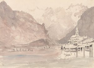 Szwajcarski krajobraz górski autorstwa John Ruskin