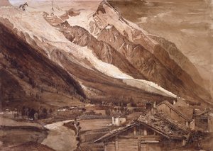 Lodowiec Bossons, Chamonix, czerwiec 1849 autorstwa John Ruskin