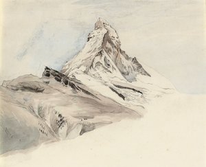Matterhorn, Szwajcaria, od północnego wschodu, 1849