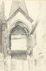 Grób Cangrande I della Scala, Werona, 28 maja - 29 czerwca 1869. autorstwa John Ruskin