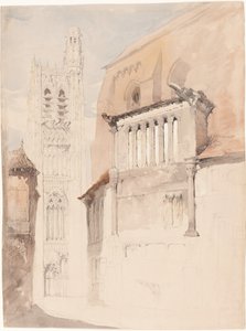 Wieża Katedry w Sens autorstwa John Ruskin
