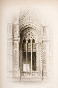 Maswerk z dzwonnicy Giotto we Florencji, z „Siedem lamp architektury” Johna Ruskina, rytowany przez Jamesa Charlesa Armytage (ok. 1820-97) opublikowany w 1894 r. (rycina)