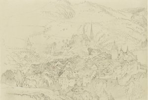 Widok Lucerny z góry, październik - grudzień 1861. autorstwa John Ruskin