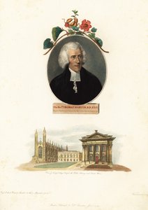 Thomas Martyn, profesor botaniki, Cambridge University.1799 (grafika) autorstwa John Russel