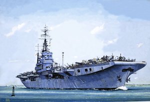 HMS Emperor, przekształcony ze statku handlowego w lotniskowiec podczas II wojny światowej