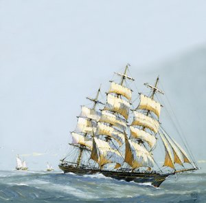 Kliper w drodze powrotnej załadowany najlepszymi herbatami z Chin autorstwa John S. Smith