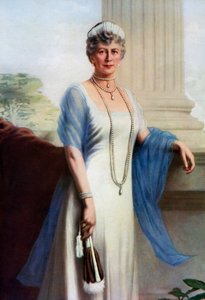 Mary of Teck, królowa małżonka Jerzego V Wielkiej Brytanii, 1937 autorstwa John Saint Helier Lander