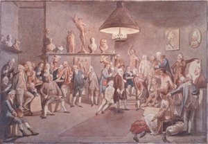 Akademicy Akademii Królewskiej w Londynie, kopia według obrazu Johanna Zoffany