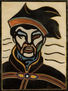 Sami w stroju ucztowym (drzeworyt) autorstwa John Savio