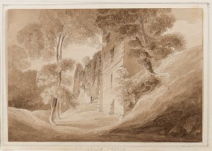Zamek Helmsley, Yorkshire, 25-27 października 1824 (ołówek, pędzel i sepia tusz na papierze)