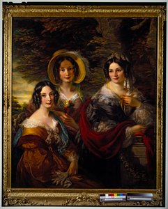 Muotokuva Frances, Charlotte & Catherine Voules (kanvas)kiillotus