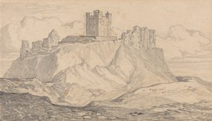 Zamek Bamburgh, Northumberland autorstwa John Sell Cotman