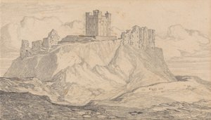 Zamek Bamborough, Northumberland autorstwa John Sell Cotman
