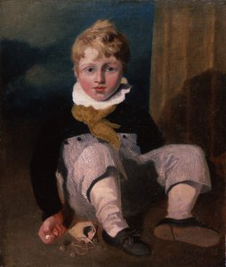 Chłopiec przy marmurach (Henry Cotman) 1808 autorstwa John Sell Cotman