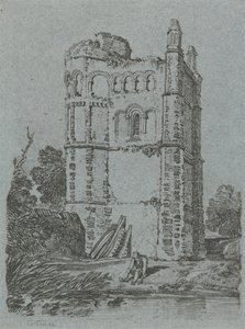 Wieża Brandsby, Yorkshire autorstwa John Sell Cotman