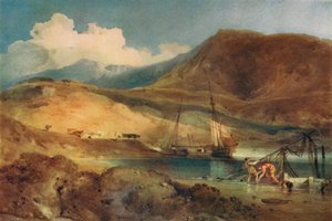 Cader Idris, z Barmouth Sands, ok. XIX w. autorstwa John Sell Cotman