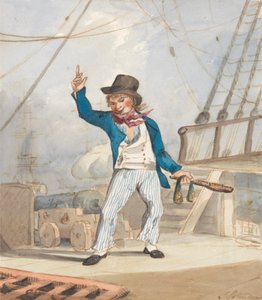 Karykatura marynarza (jeden z zestawu trzech) autorstwa John Sell Cotman