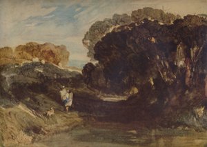 Ciemne drzewa, 1923 autorstwa John Sell Cotman