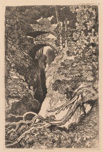 Diabelski Most, Cardiganshire autorstwa John Sell Cotman
