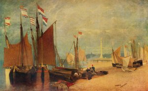 Holenderskie łodzie przy Yarmouth, Nagrody w czasie wojny, c1823 1934 autorstwa John Sell Cotman