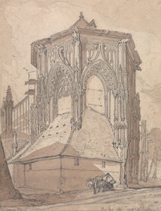 Wschodni kraniec Saint Jacques w Dieppe, Normandia autorstwa John Sell Cotman