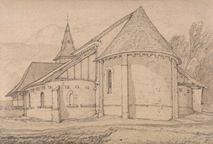 East End of the Abbey Church of St. Paul w Rouen w Normandii autorstwa John Sell Cotman